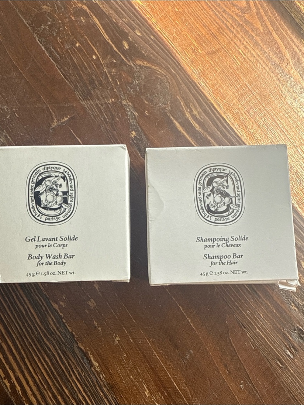 diptyque White Body Wash Bar & Shampoo Bar Duo